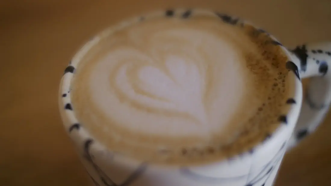 Cappuccino con arte latte
